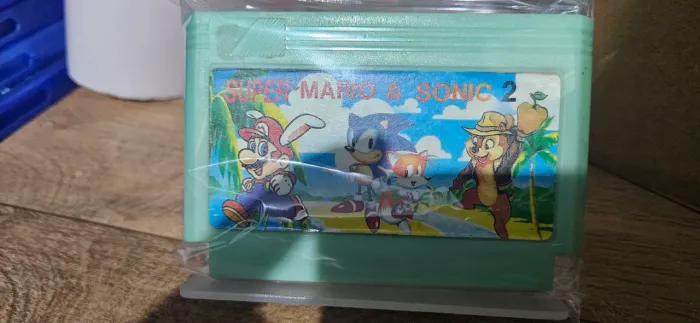 Super Mario e Sonic 2 cartucho paralelo