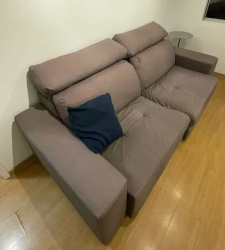 Sofá retrátil 2 lugares tok e stok