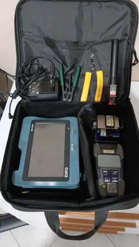 Kit Fibra Óptica Profissional: OTDR EXFO MaxTester 730C (Fibra Ativa + iOLM) + Power Meter