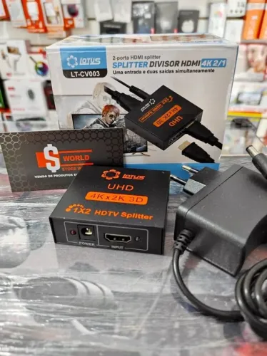 (Espelhamento 2 Telas) Hdmi Splitter 1X2 1X4 E 1X8, Divisor de tela 
