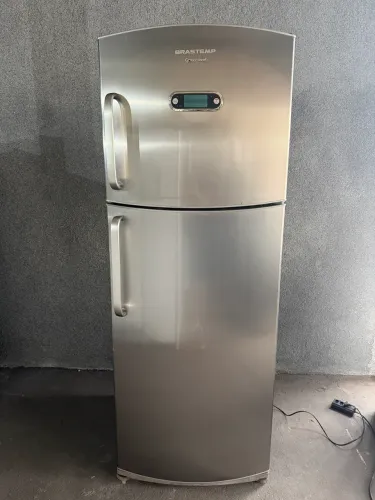 Geladeira Brastemp frost free inox 440 litros