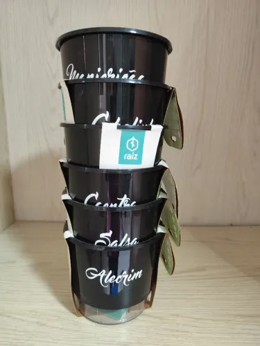 Kit 5 vasos auto irrigaveis