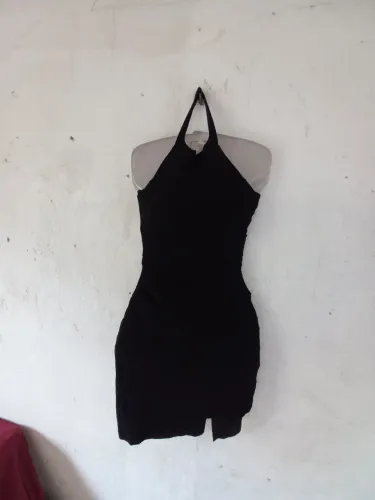 Vestido tam p tecido bengaline