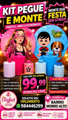 Kits pegue e monte