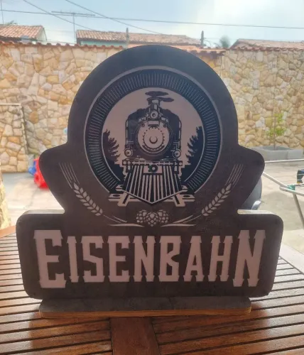 Quadro da eisenbahn todo em madeira TOP