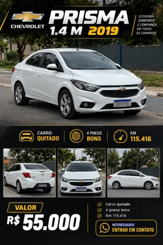 Chevrolet Prisma Sed. LT 1.4 8V Flexpower 4P 2019