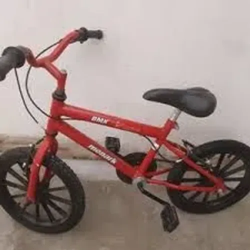Bicicleta infantil aro 16 vermelha sem rodinha