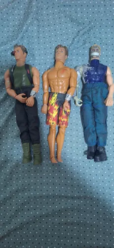 Trio de Bonecos Max Steel ANTIGUIDADE