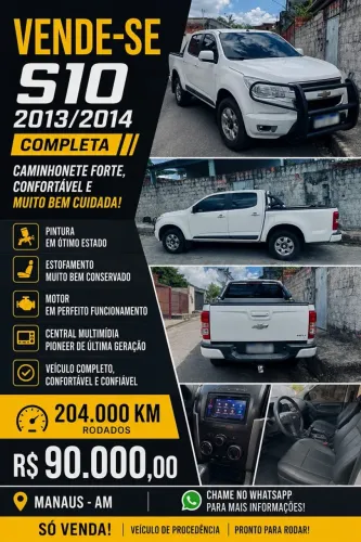Chevrolet S10 Pick-up LT 2.8 TDI 4X4 CD Diesel 2014