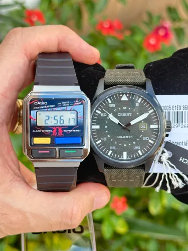 Casio Stranger things + Orient Solar tech novo