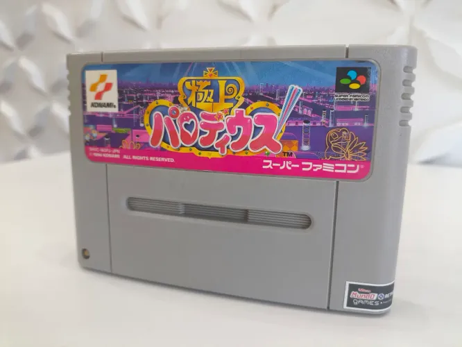 JOGO PARODIUS SUPER NINTENDO SNES SUPER FAMICOM 