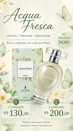 Perfume Boticário acqua fresca