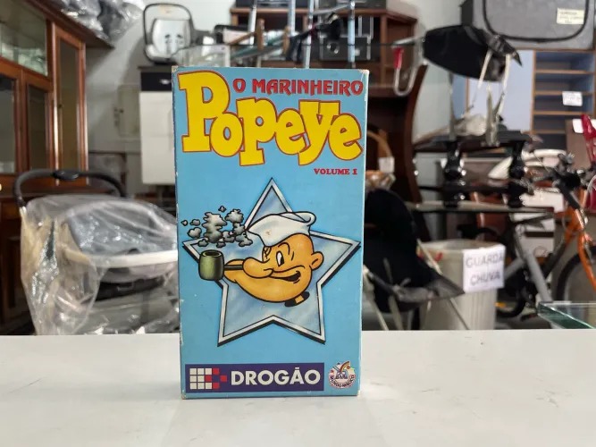 Fita VHS O Marinheiro Popeye Volume 1 Mundo Mágico
