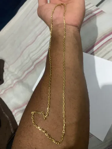 Corrente banhada a ouro 18k de verdade