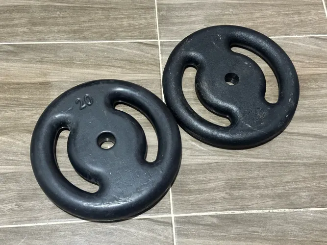 2 anilhas de 20kg
