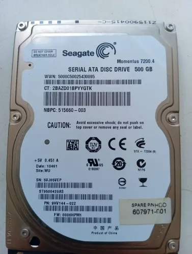 Disco rígido HD 500gb