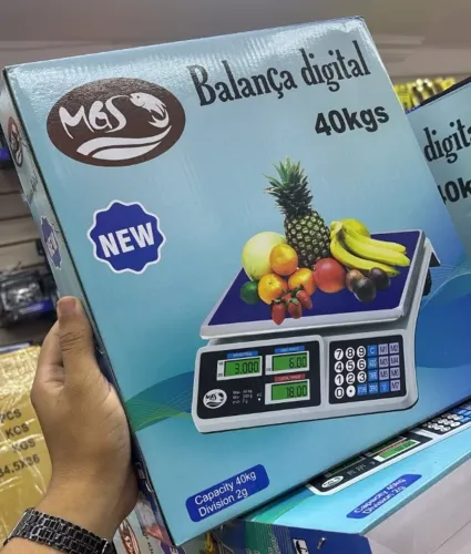 BALANÇA DIGITAL 40KG NOVA - FAÇO ENTREGA
