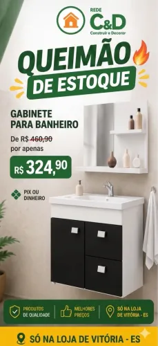 Gabinete para banheiro 