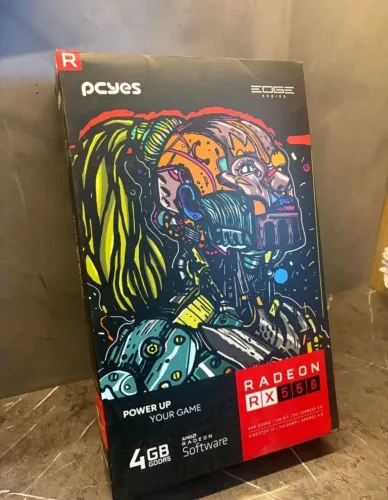 Placa de vídeo RX 550 4gb DDR5 Semi-nova