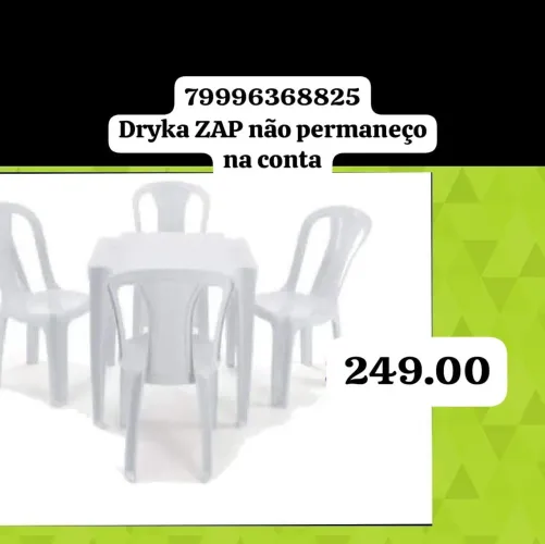 Jogo de mesa plástica pronta entrega