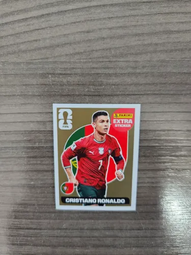 FIGURINHA EXTRA STICKER DO CRISTIANO RONALDO (PORTUGAL), VERSÃO OURO! COPA DO MUNDO 2026