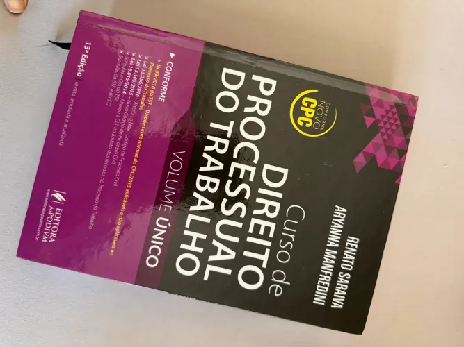 Curso de Direito Processual do Trabalho (Vol único)