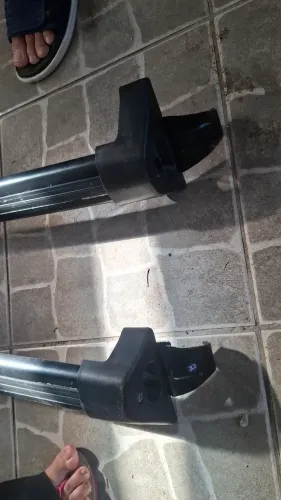 Rack De Teto Universal (barra ravessa) Para Carro - Praticamente Novo!