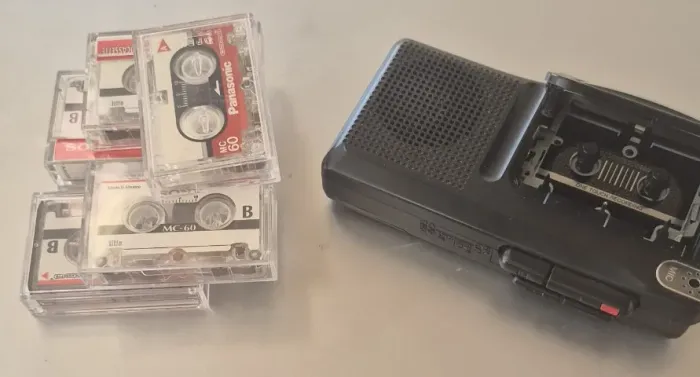 gravador panasonic pequeno para microcassetes sony