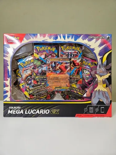 Box Pokémon Mega Lucario Ex 