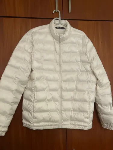 Jaqueta Puffer Zara Branca Tamanho G