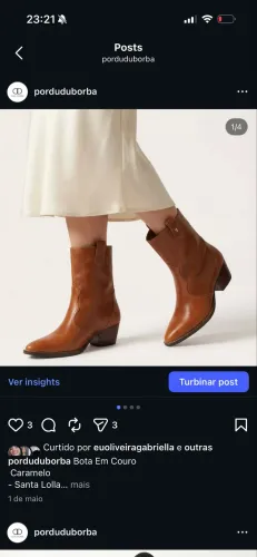 Bota em couro santa Lolla 