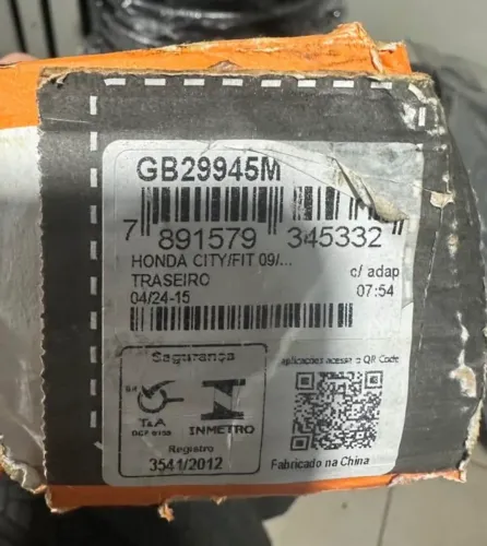 Par de amortecedores traseiro Honda Civic e Honda Fit Original Cofap