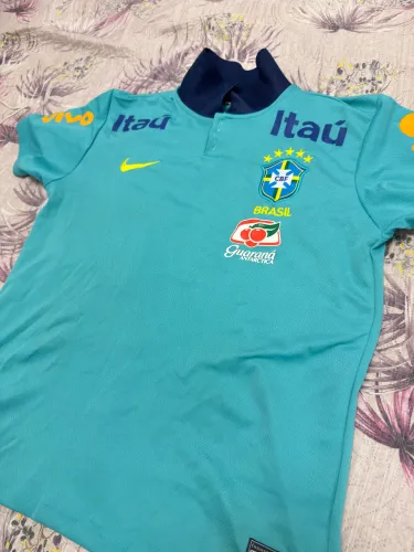 Camisa do Brasil top AZUL CLARO