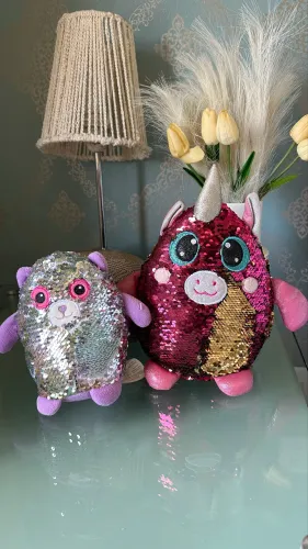 Kit 2 Pelúcias com Lantejoulas