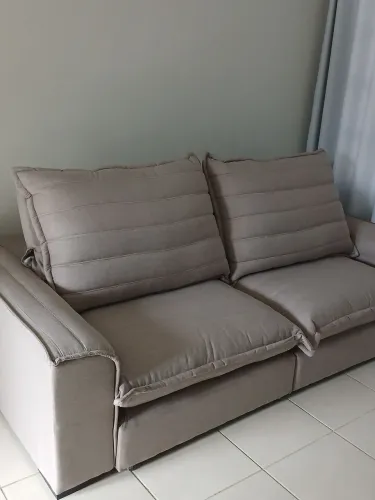 Sofá Retrátil Genebra Leppos Novo