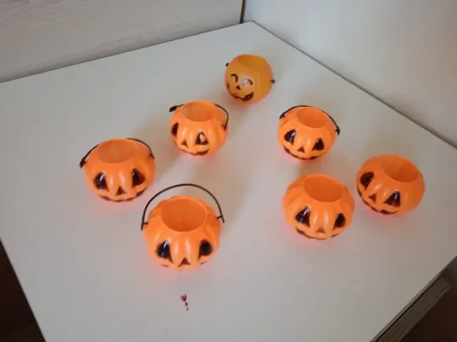 KIT decoração de halloween, cesto abobora, bruxa, aranha, DRACULA