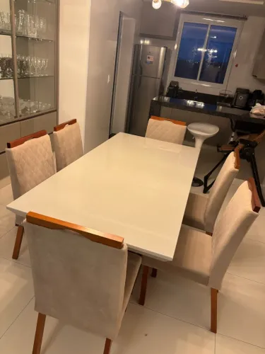 Mesa 6 lugares + 6 cadeiras