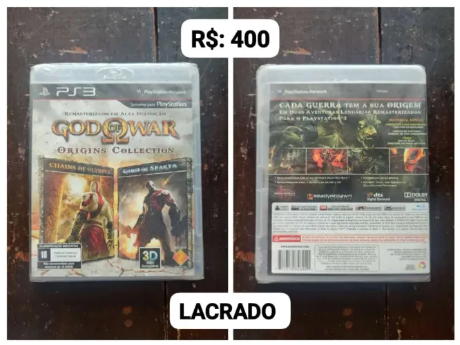 God Of War Origins Collection LACRADO = R$: 400