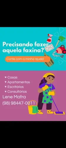 Faxina e passagem de roupa 
