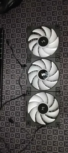 Kit 3 Fans DeepCool FD12 ARGB 120mm High Performance - Usado