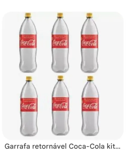 Garrafas retornáveis de coca-cola