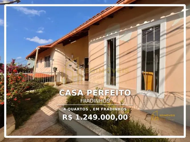 Linda Casa em Fradinhos com Vista para a Pedra dos Olhos e Espaço Gourmet
