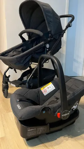 Carrinho de Bebê com Bebê Conforto Cosco Kids Travel System Poppy Trio 0 a 22kg