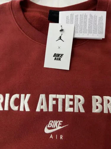 Nigel Sylvester x Air Jordan Fleece Crew-Neck Brick Red - S