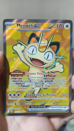 Meowth ex 107/088 Full Arte Mega Evolução ? Equilíbrio Perfeito. ?