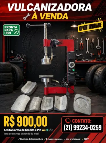 Vulcanizadora de pneus