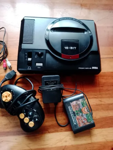 Sega Mega drive com controle pró 3