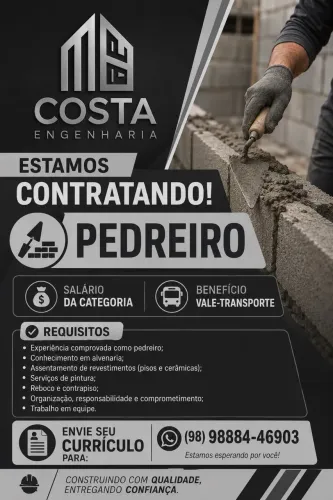 Vaga de Pedreiro