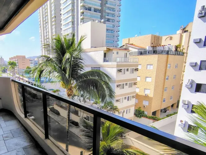 Apartamento com 3 dormitórios para locação anual por R$ 4.500 /mês - Enseada - Guarujá/SP