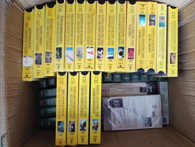 Fitas VHS Variadas National Geographic - 18 fitas